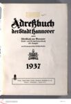 Vorschaubild von [1937] Adreßbuch der Stadt Hannover
