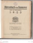 Vorschaubild von [1925] Adreßbuch von Hannover