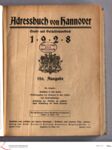 Vorschaubild von [1928] Adreßbuch von Hannover