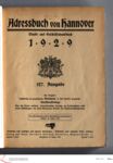 Vorschaubild von [1929] Adreßbuch von Hannover