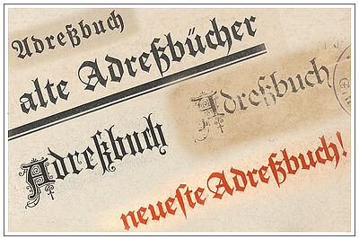 Vorschaubild Adressbücher